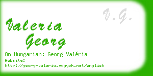 valeria georg business card